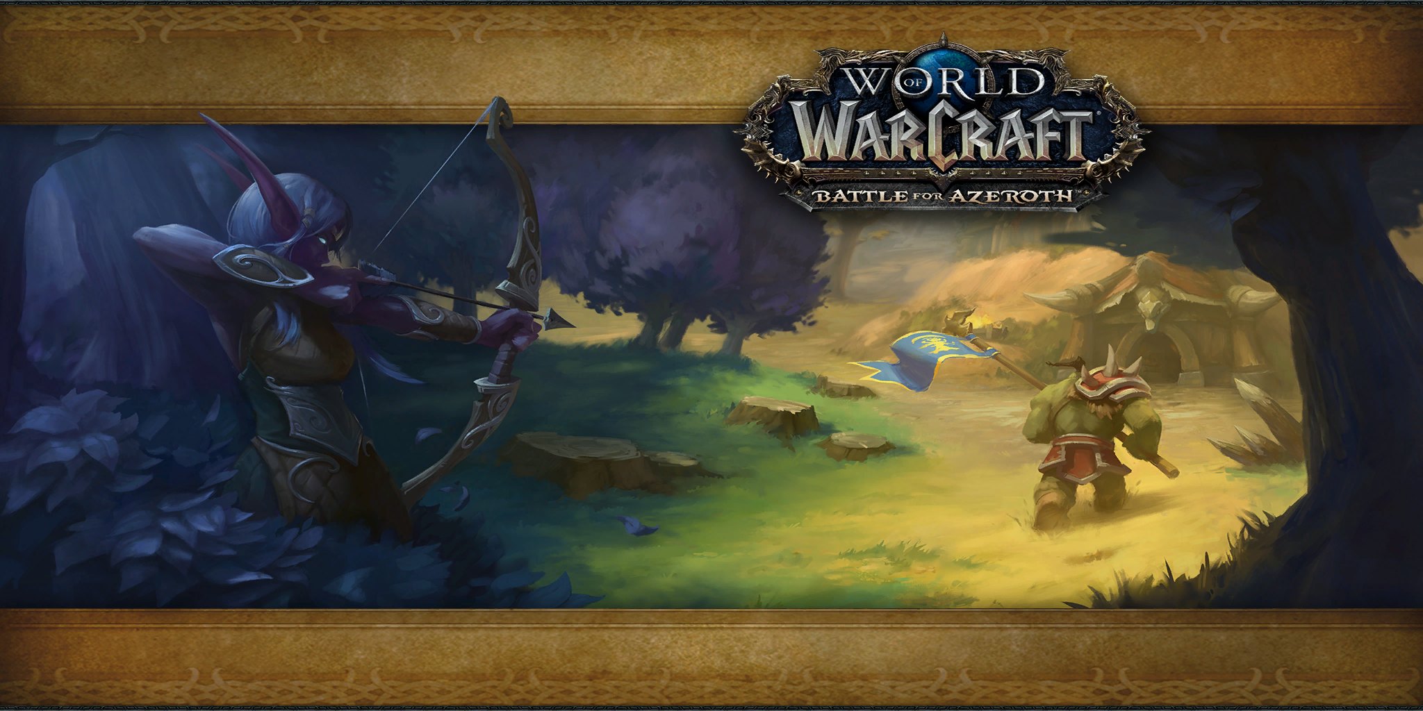 Warsong Gulch loading-screen art