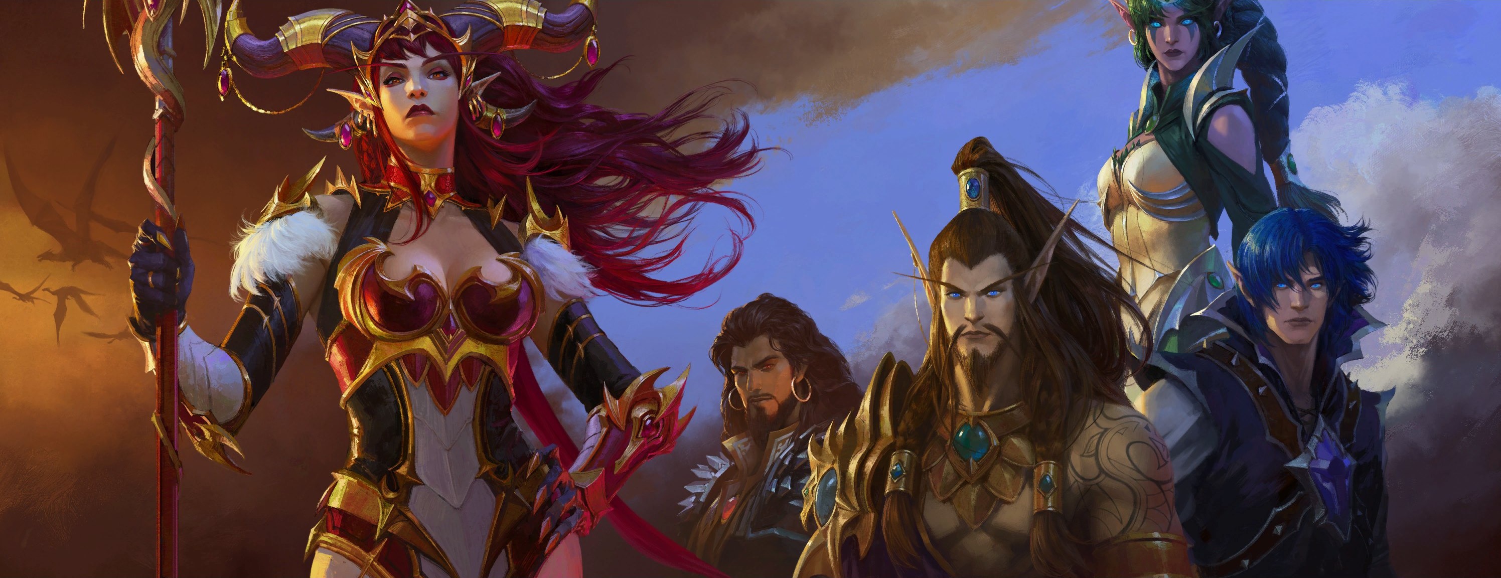 Dragon Isles loading art. The Azure Span is one of its zones, and each Skyclaw food drops at a different camp there.