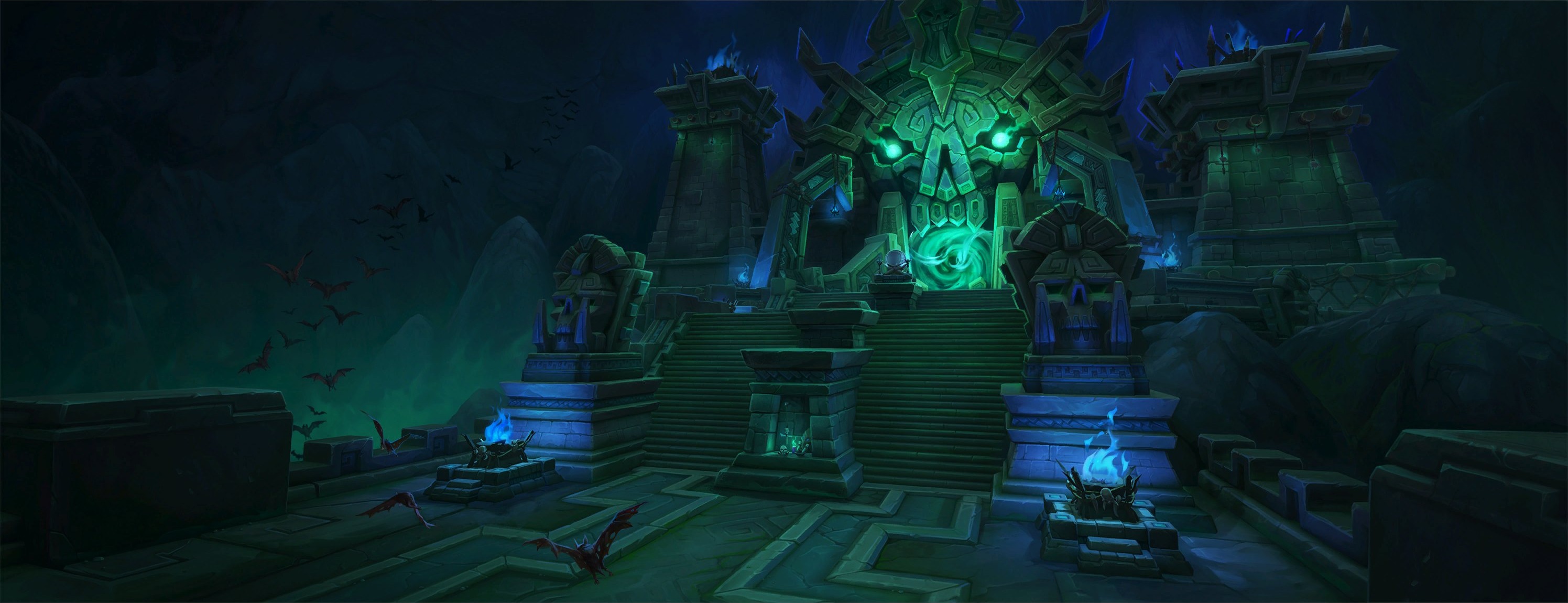 Maisara Caverns, the eastern turn of the Zul'Aman loop. When you see its green skull gate, head back south-east.