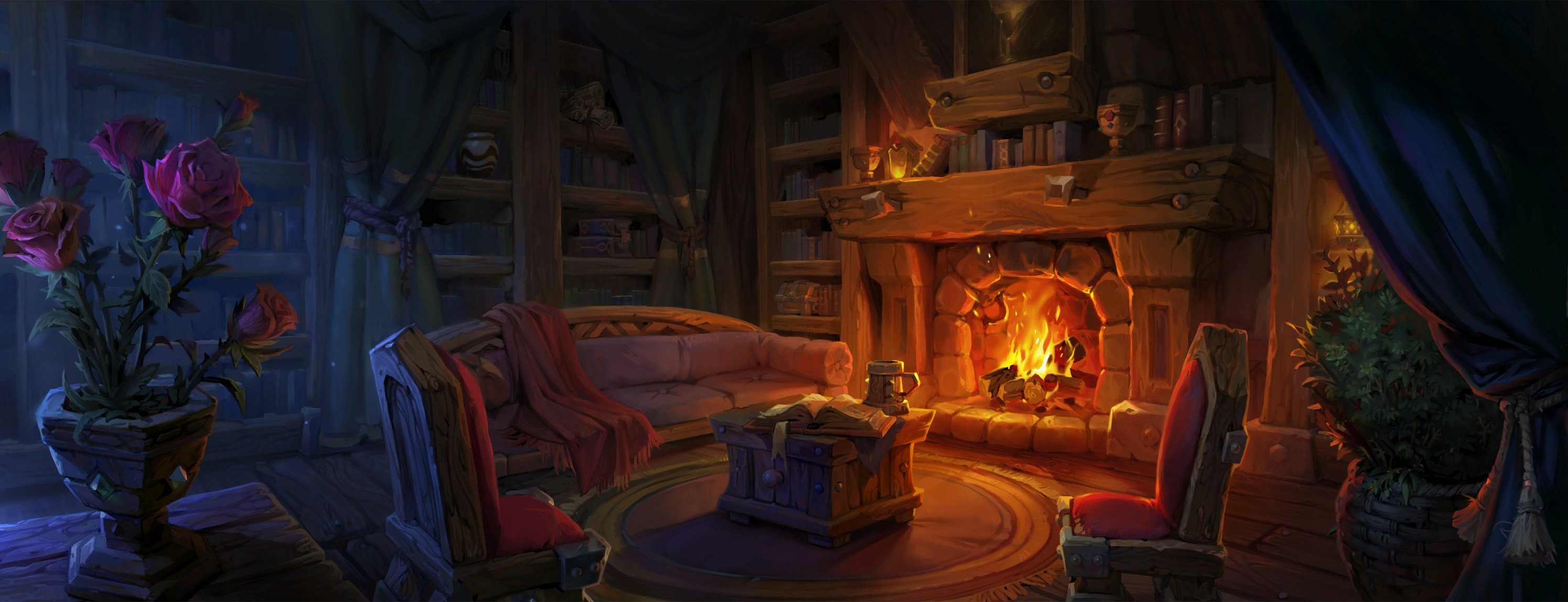 A Midnight home interior, where decor ends up