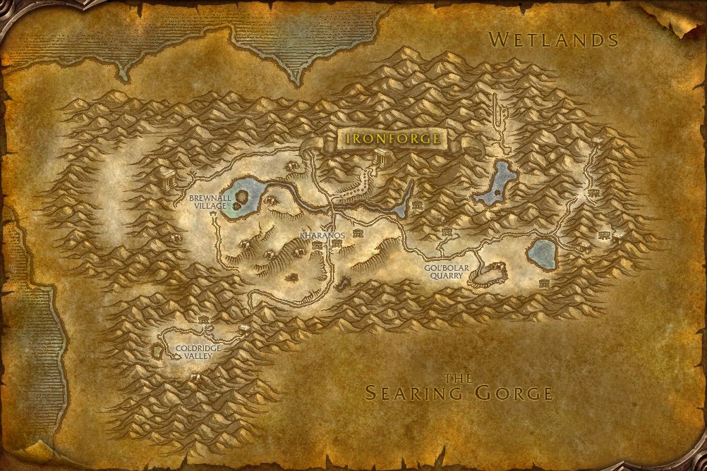 Dun Morogh zone map