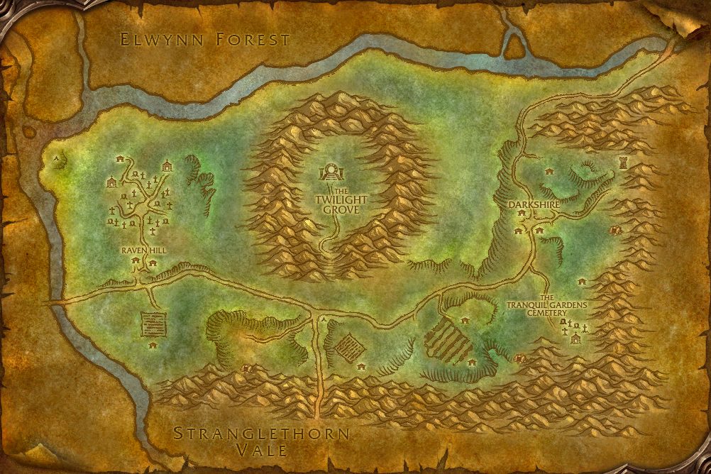 Duskwood zone map