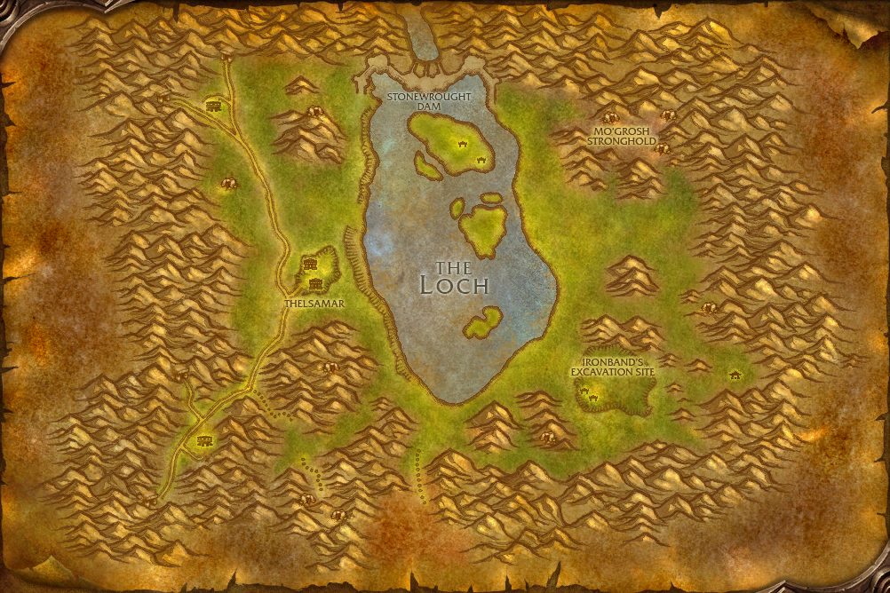 Loch Modan zone map