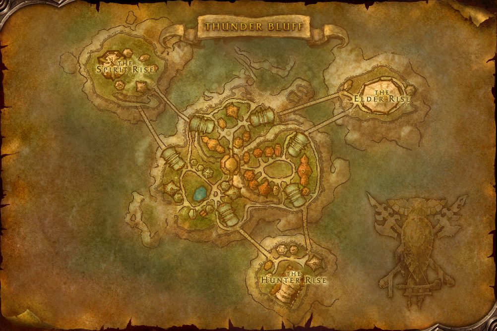 Thunder Bluff zone map