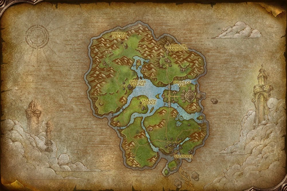 Zephras Isle zone map
