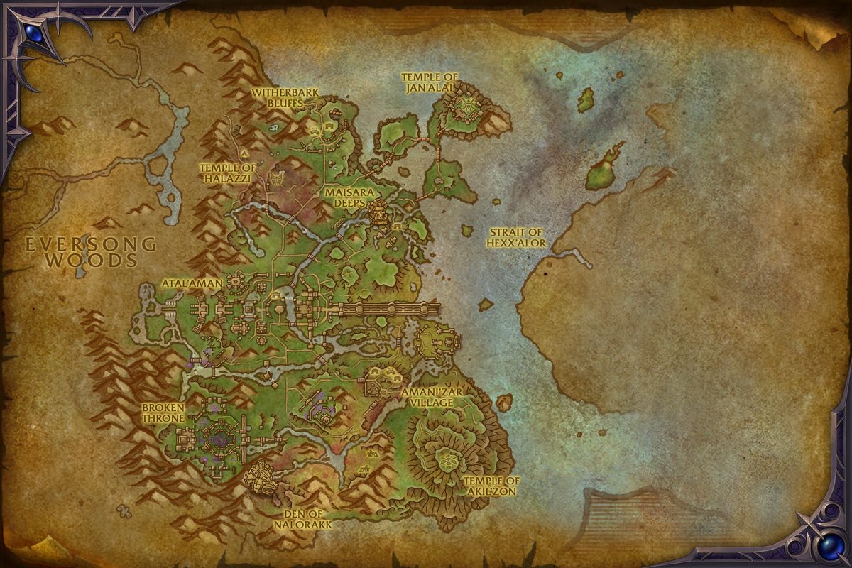 Zul'Aman map