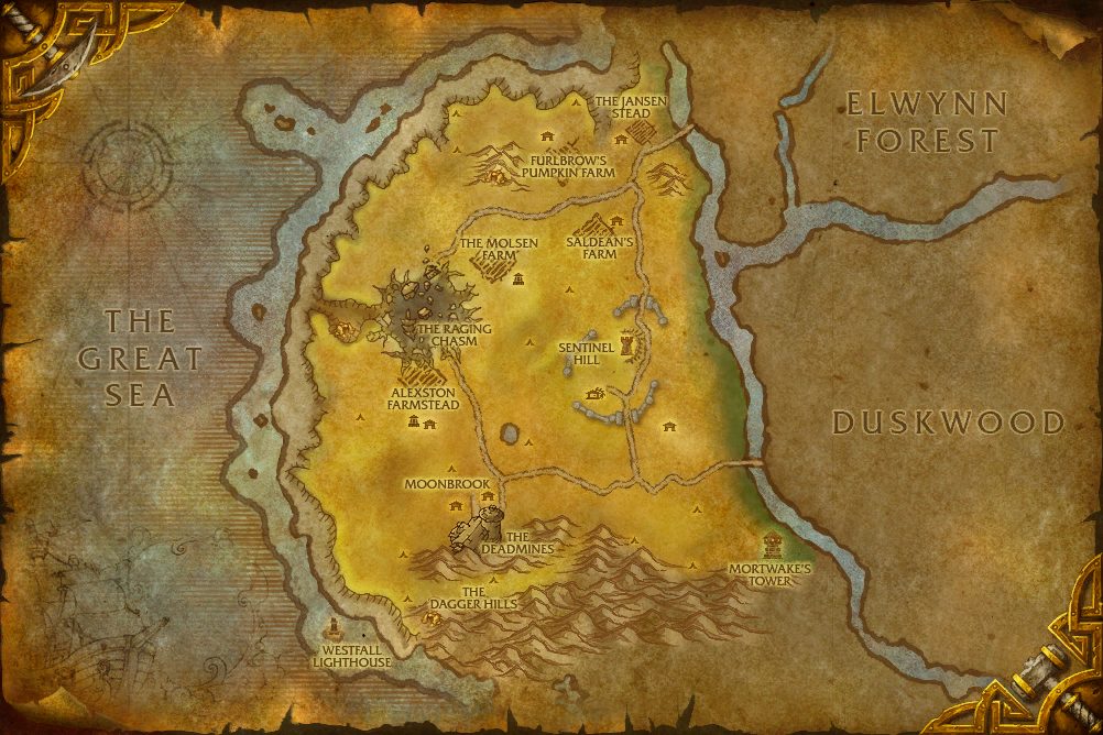 Westfall zone map